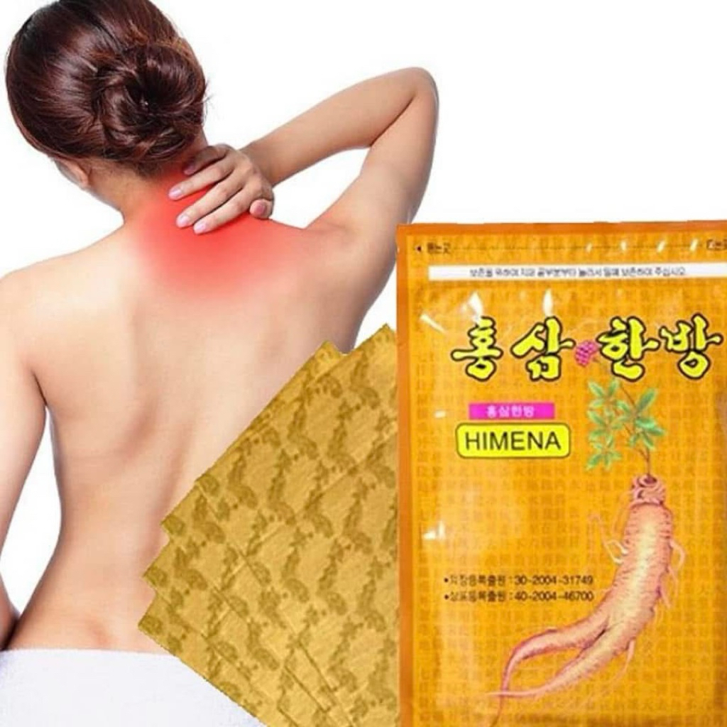 Cao dán hồng sâm Himena Hàn Quốc giúp giảm đau gói 20 miếng dán
