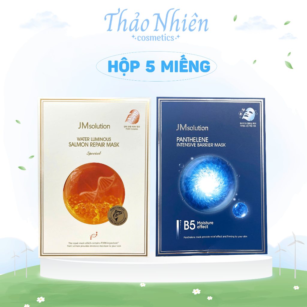 (HỘP 5 MIẾNG) Mặt nạ JM Solution Mask