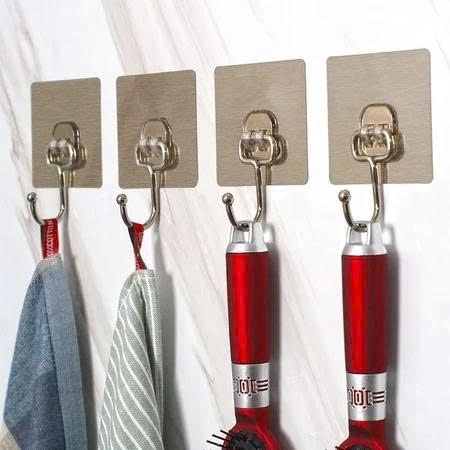 Combo 10 Móc Dán Tường Inox 304 Siêu Dính Chịu Lực Lớn Treo Đồ Nhà Bếp Đa Năng Tiện Lợi | BigBuy360 - bigbuy360.vn