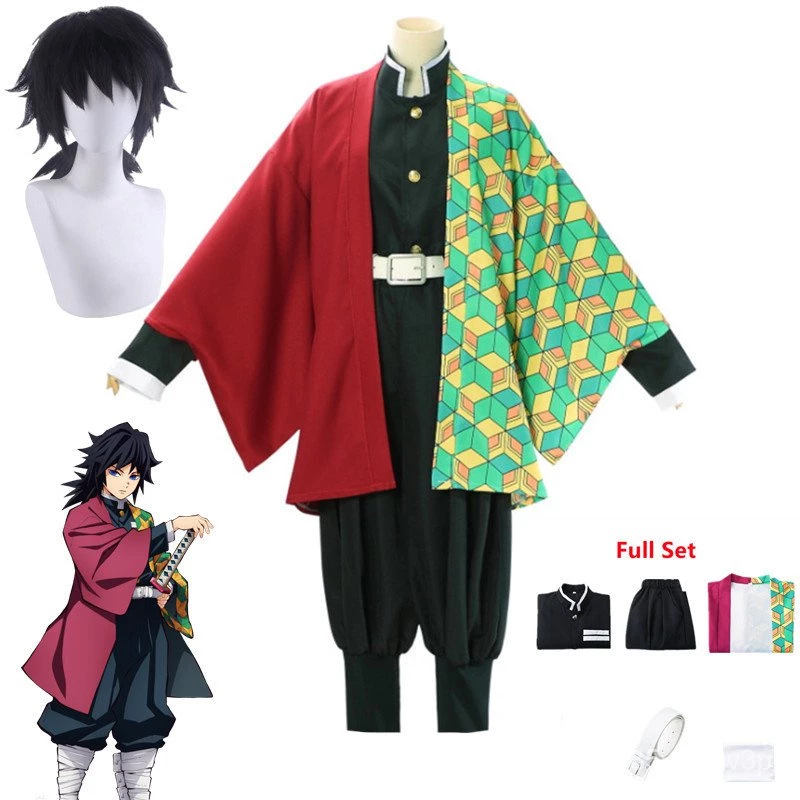 Anime Demon Slayers Kimetsu no Yaiba Tomioka Giyuu Cosplay Trang phục Phụ nữ Nam Kimono Đồng phục Halloween Bữa tiệc Giá