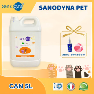  CAN DUNG DỊCH KHỬ MÙI NƯỚC TIỂU MÙI HÔI BẢO VỆ SỨC KHỎE CHO THÚ CƯNG SANODYNA PET  DT 5L  