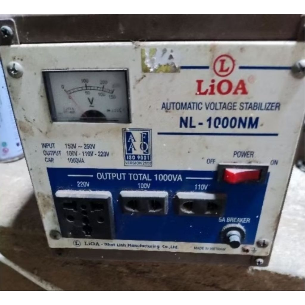 Ổn áp lioa 1000va , ổn áp lioa 1000va, ổn định điện áp và sử dụng cho các thiết bị hàng bãi  100v-12