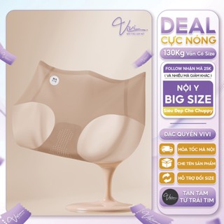 Quần lót Bigisze nữ su lạnh thông hơi mặc áo dài, đồ body không lộ viền - Nội y Big size - Mã N81