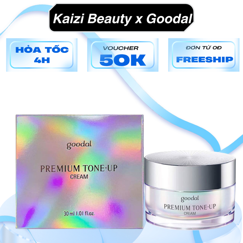 Kem Ốc Sên Dưỡng Trắng Nâng Tone Da Goodal Premium Snail Tone Up Cream 30ml