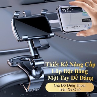  Giá đỡ điện thoại xoay gắn xe hơi MOTEX Kẹp điện thoại gắn ô tô nhựa ABS xoay 360 độ gắn bảng điều khiển gương hậu 