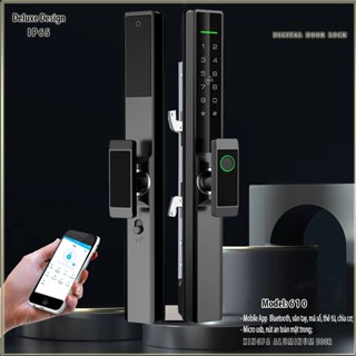 Khoá vân tay cửa nhôm xingfa cửa lùa cửa sắt kéo cửa đi TTlock