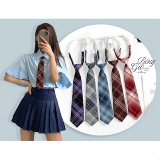Cà Vạt Đồ Phục Học Sinh Phong Cách Học Sinh Jk Nhật Bản Họa Tiết Kẻ Caro Trang Trí Cổ Điển Dành Cho Nam Nữ | Bông Gió