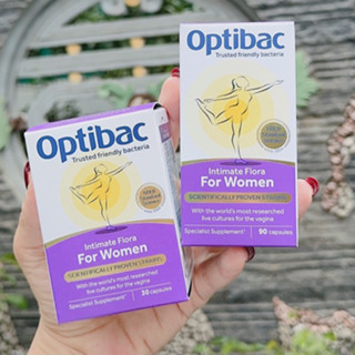  Men vi sinh phụ khoa Optibac tím for women bổ sung lợi khuẩn 