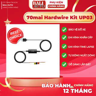  Bộ nguồn HardwireKit 70mai UP03 UP02 OBD2 cho Camera hành trình 70mai chân TypeC và chân Micro USB 