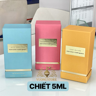 5ml Nước hoa Narciso Rodriguez Santal Musc Rose Épicée Wild Tuberose Radiant Magnolia EDP Intense