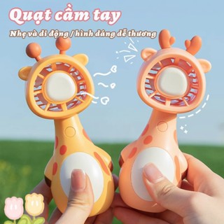   SALE SỐC  Máy quạt cầm tay cute quạt điện mini để bàn sạc điện 3 tốc độ gió linh hoạt 