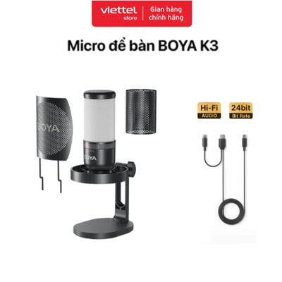 Micro để bàn BOYA K3 Chính hãng