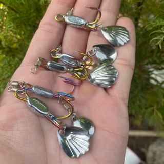 lưỡi đôi thay thế cho nhái hơi chì đúc bkk và titan lắp body 2,7-4cm