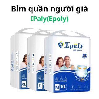 Bỉm quần người già Ipaly 100 miếng đủ size M-L-XL thấm hút tốt, thun co mềm mại giá tốt