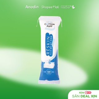 Bông tẩy trang 5 lớp đa năng 2 in 1 100% cotton thiên nhiên Reskin