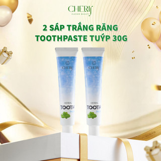 [2 TUÝP] Combo 2 Sáp trắng răng Tooth Paste dạng tuýp 30g CAY HƠN - Hỗ trợ trắng răng, thơm miệng, sạch mảng