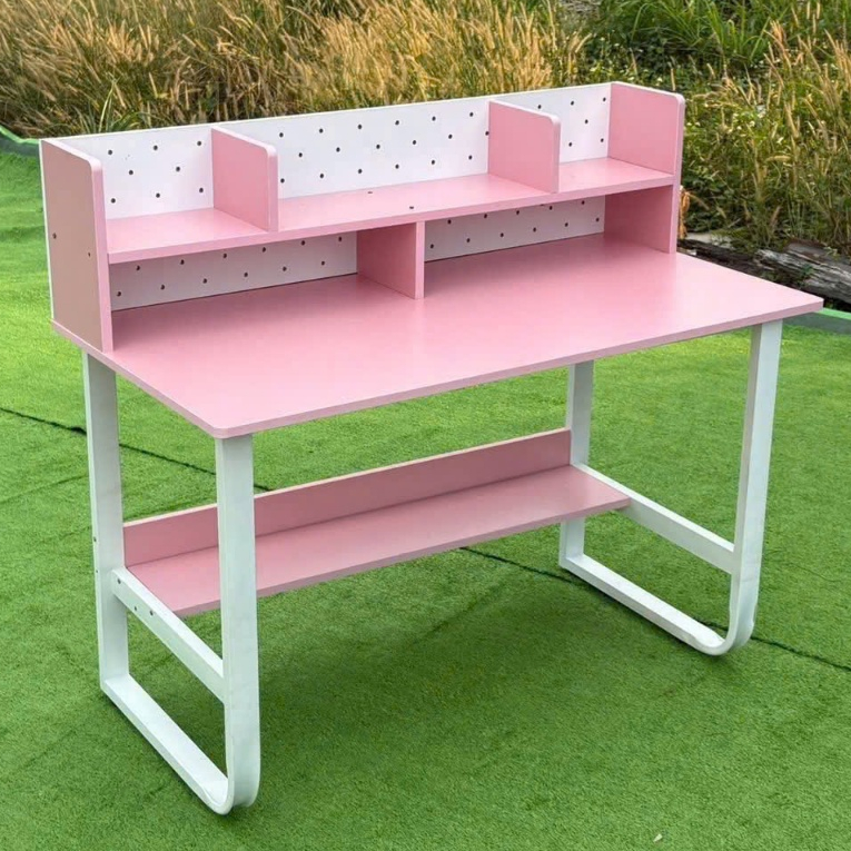 Bàn Làm Việc Có Kệ Sách Hiện Đại, Bàn BKG Mặt Gỗ MDF 17mm, Khung Sắt Sơn Tĩnh Điện, Nhiều Kích Thước | BigBuy360 - bigbuy360.vn