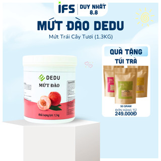 IFS - Mứt Đào DEDU - Sốt Đào Trái Cây Tươi (1.2KG)