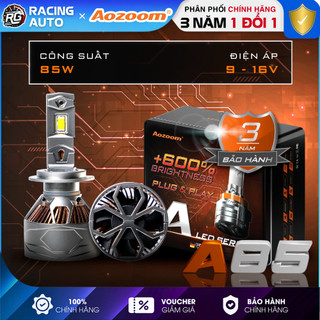  Bóng Led Aozoom A85 - Đèn Pha Led 85W Nhiệt Màu Trắng 6000K Chống Nước IP68- Bảo Hành 3 Năm 