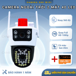 Camera Yoosee 2 MẮT KÉP 12MP ngoài trời, XEM 2 MÀN HÌNH cùng lúc,xem đêm có màu,hỗ trợ đàm thoại 2 chiều,BH 1 NĂM