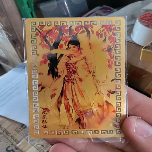 kim bài linh phù cửu vĩ hồ ly