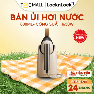  Bàn Ủi Hơi Nước LocknLock 800ML Công Suất 1630W Nhỏ Gọn Màu Ngà Chính Hãng ENI218IVY - T2CMALL 