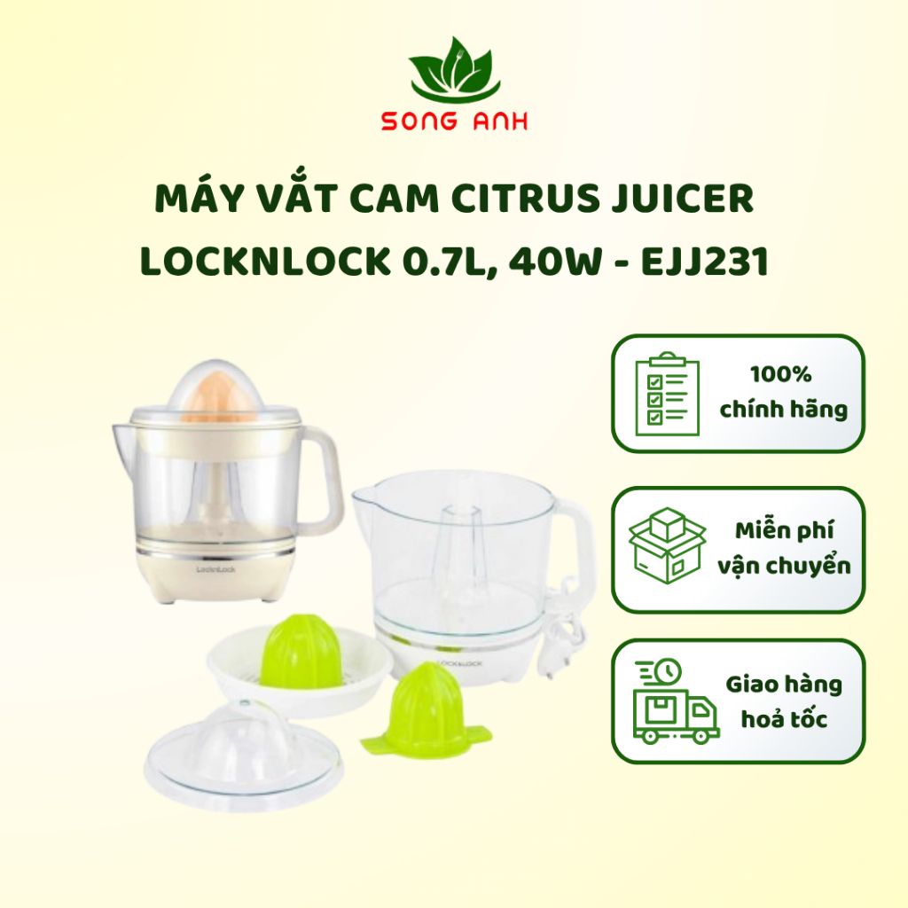 Máy vắt cam LocknLock Citrus Juicer EJJ231 - EJJ244 - 0.7L, 40W