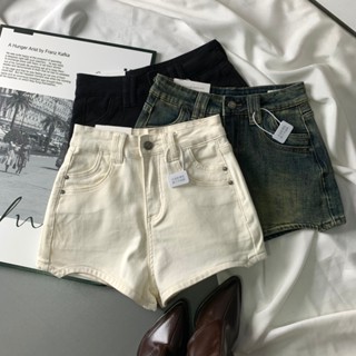Quần short jean nữ lưng cao Thời Trang Hàn Quốc CLOT local brand