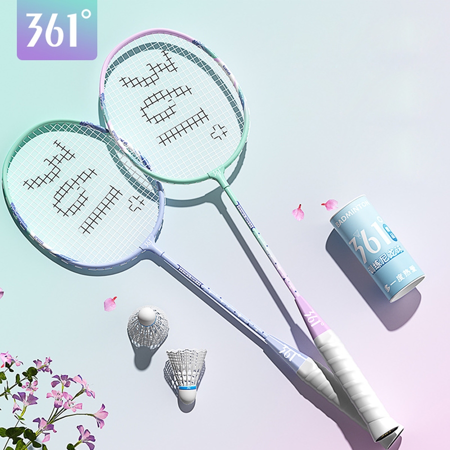  Bộ vợt cầu lông người lớn 361 Vợt cầu lông hợp kim nhôm L-Series Tặng túi đựng dây cuốn vợt 