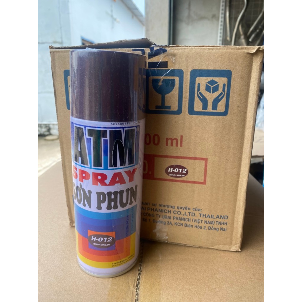 Sơn xịt ATM màu Honda dream nho H012. 400ml