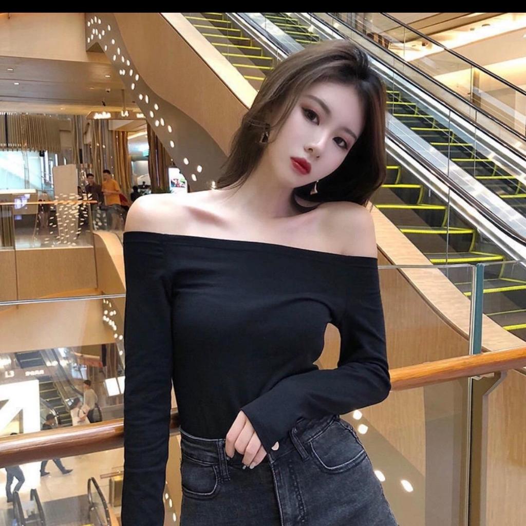 Áo Trễ Vai Dài tay sang trọng, Cá Tính, Dễ phối đồ. Tú Linh Clothing Cotton | BigBuy360 - bigbuy360.vn
