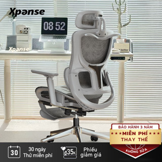 Xpanse Ghế công thái học 155° tựa lưng, hỗ trợ thắt lưng α, lưới thoáng khí, đệm dày nâng cấp, tay vịn 4D