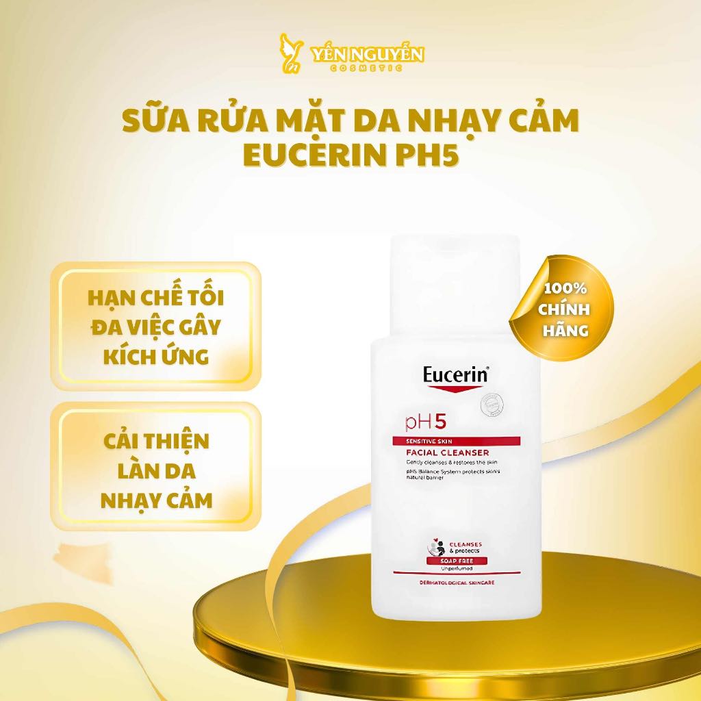 Sữa Rửa Mặt Da Nhạy Cảm Eucerin pH5 100ml