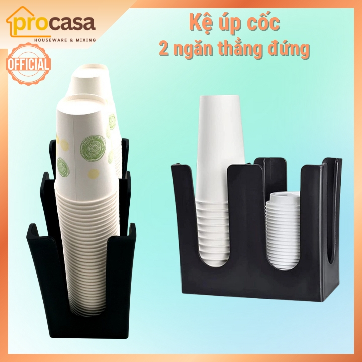 Kệ úp cốc 2 ngay - Khay để ly 2 ngăn thẳng đứng - kệ xếp ly 4 ngăn thẳng đứng