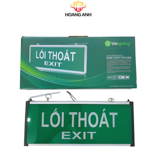 Đèn exit chỉ dẫn thoát hiểm,  giúp định hướng lối đi, đường thoát hiểm khi mất điện, dùng trong trung cư, nhà cao tầng,.