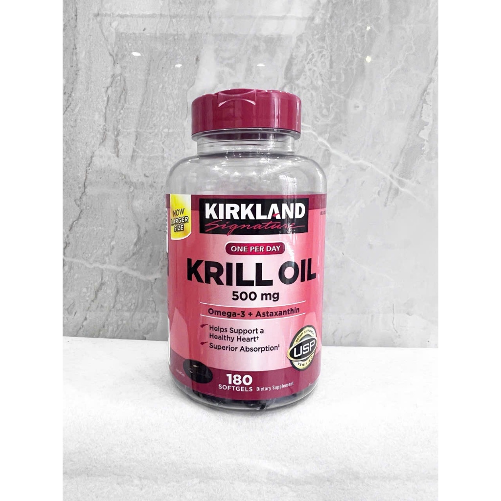 ❤️ Date T1/2027_ Dầu Nhuyễn Thể Krill Oil Kirkland 180 của Mỹ