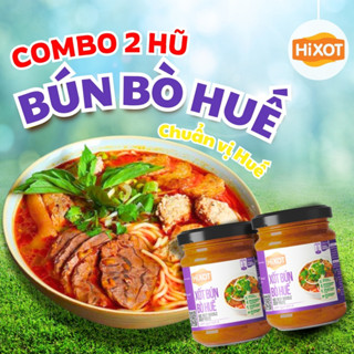 COMBO 2 Sốt Bún Bò Huế HiXOT Hũ 220Gram, gia vị hoàn chỉnh, không cần nêm nếm, thơm ngon đậm vị