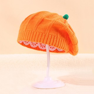 Mũ Len Đôi Cho Người Lớn Và Trẻ Em Giữ Ấm Mùa Đông Mẫu Halloween Bí Ngô M68