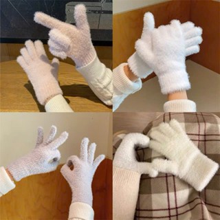  Găng Tay Lông Mềm Nữ Giữ Ấm Mùa Đông Thời Trang Hàn Quốc Dễ Thương Co Giãn Thoải Mái Nhiều Màu Đẹp Cao Cấp 
