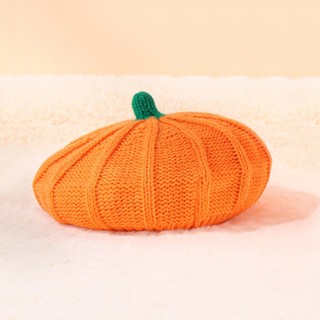 Mũ Len Đôi Cho Người Lớn Và Trẻ Em Giữ Ấm Mùa Đông Mẫu Halloween Bí Ngô M68