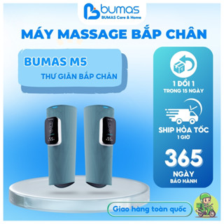 Máy Massage Bắp Chân BUMAS M5 – Bóp Khí Nén Đều, Chườm Nóng Giảm Nhức Mỏi, Massage Thư Giãn