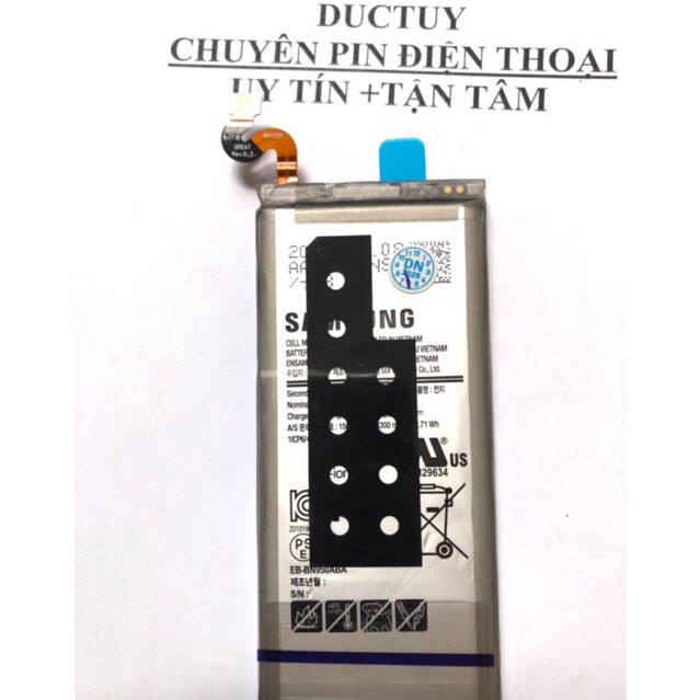 Pin samsung galasy Note 8 mới bảo hành 3 tháng