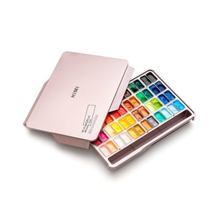   ĐẬU HÓI -Bộ Màu Acrylic HIMI dạng thạch - cốc đôi 12ml - 36 48 màu 