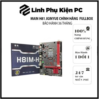 Main H81 JGINYUE H81M H HDMI, VGA, NVME New Full Box Main H81 Mới 100%