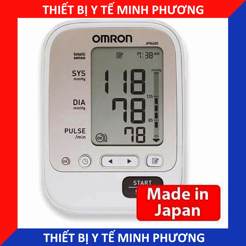Máy đo huyết áp điện tử Omron JPN600 kèm nguồn (có bảo hành)