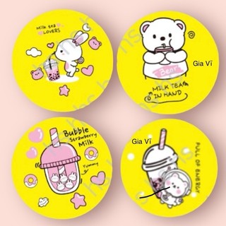 CUỘN MÀNG ÉP LY TRÀ SỮA, cuộn keo dập nắp ly