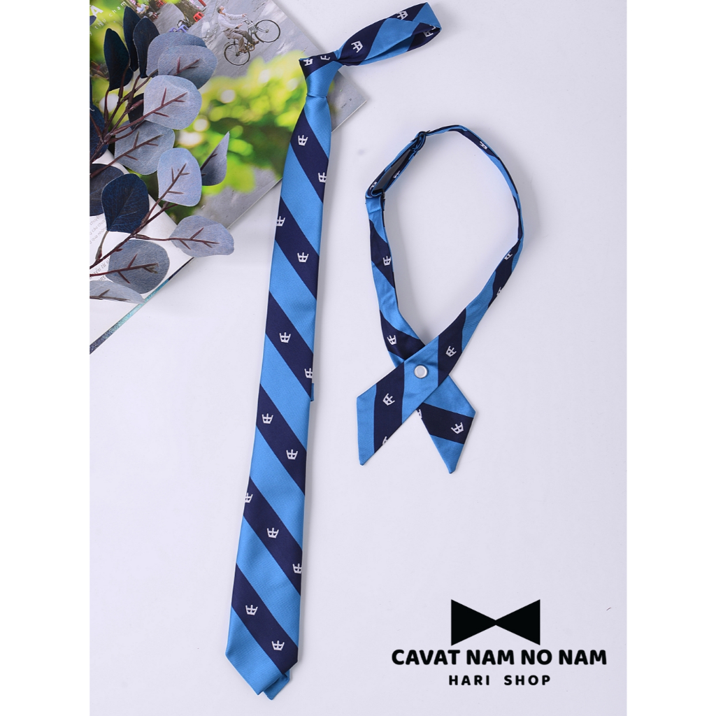 Cà Vạt , Nơ Kỷ Yếu, cà vạt kỷ yếu Thái Lan, Cà vạt kẻ xanh, cà vạt vương miện