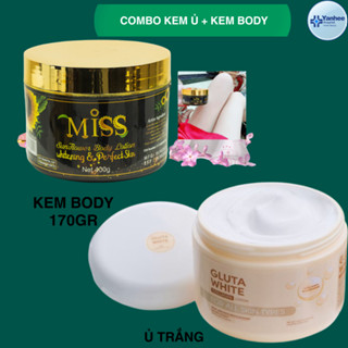  Combo Kem Body Miss + Ủ trắng Gluta White Collagen Lotion Thái Lan Giúp Dưỡng Trắng Da Toàn Thân  Chính Hãng  