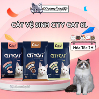 (Hỏa Tốc Tới 19H) (TẢI 7 BAO) CÁT CITYCAT 8L - CÁT VỆ SINH CHO MÈO CITY CAT
