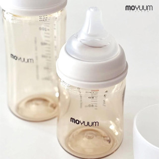 BÌNH SỮA MOYUUM 170ml / 270ml - PPSU cao  cấp ( Tuỳ Chọn núm) Thế Hệ 3